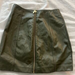 MINKPINK Green and Gold Mini Pencil Skirt